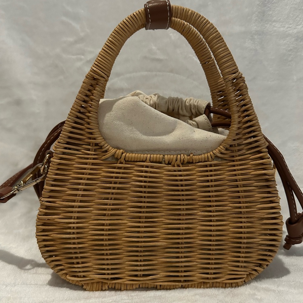 Zara mini straw handbag